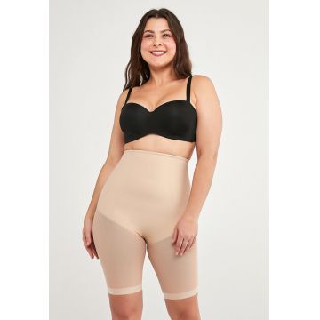 Pantaloni scurti modelatori cu insertii semi-transparente