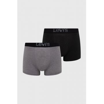 Levi's boxeri bărbați, culoarea negru 37149.0625-greyblack