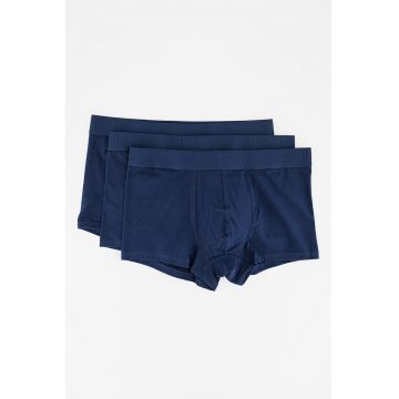 SUPERDRY - Set de boxeri cu banda logo in talie - 3 perechi