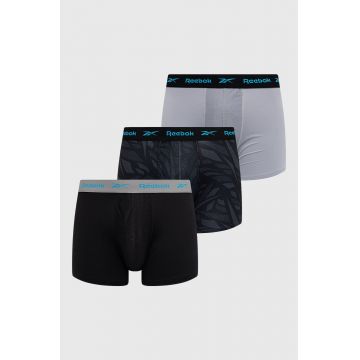 Reebok boxeri (3-pack) barbati, culoarea negru