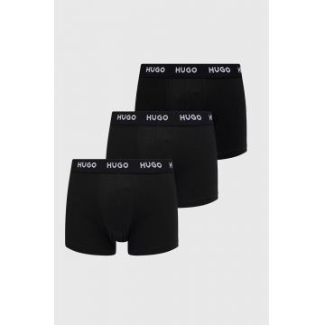 HUGO boxeri (3-pack) bărbați, culoarea negru 50469786