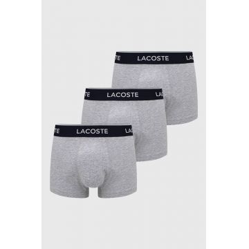 Lasoste boxeri (3-pack) bărbați, culoarea gri 5H3389-NUA