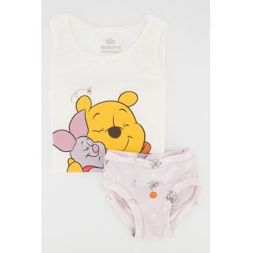 Set de top cu imprimeu si chiloti Winnie The Pooh