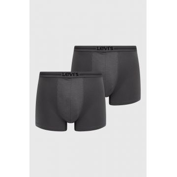 Levi's boxeri (2-pack) barbati, culoarea gri