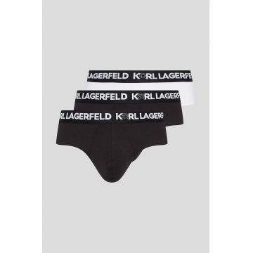 Karl Lagerfeld slip 3-pack barbati, culoarea negru