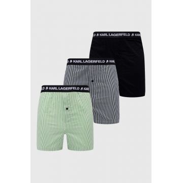 Karl Lagerfeld boxeri de bumbac culoarea albastru marin