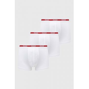 HUGO boxeri 3-pack barbati, culoarea alb, 50492375