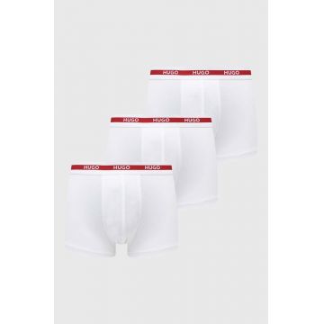 HUGO boxeri 3-pack bărbați, culoarea alb 50492375