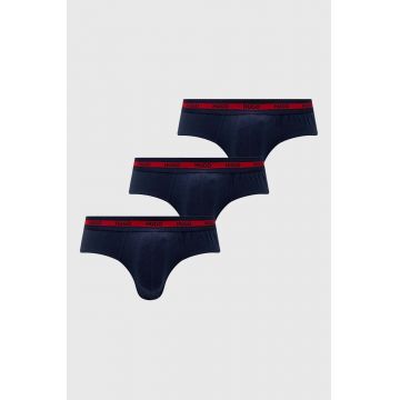 HUGO slip 3-pack bărbați, culoarea bleumarin 50492378