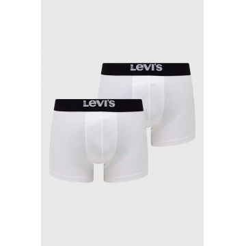 Levi's boxeri 2-pack barbati, culoarea alb