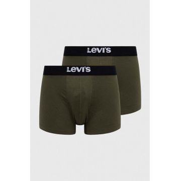 Levi's boxeri 2-pack barbati, culoarea verde