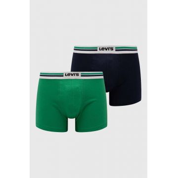 Levi's boxeri 2-pack barbati, culoarea verde