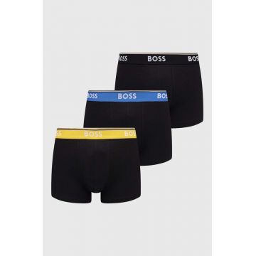 BOSS boxeri 3-pack barbati, culoarea negru