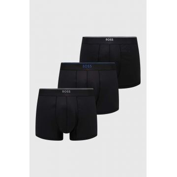 BOSS boxeri 3-pack barbati, culoarea negru