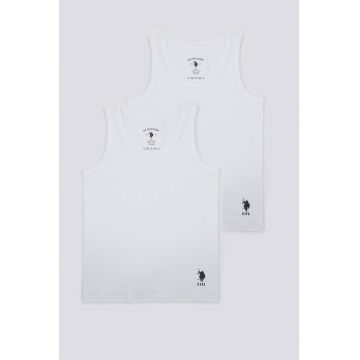 Set de top-uri cu decolteu rotund - 2 piese