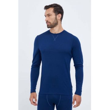 Helly Hansen longsleeve funcțional Merino culoarea albastru marin