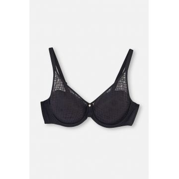 Sutien cu bretele ajustabile - Negru
