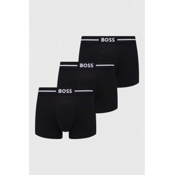 BOSS boxeri 3-pack barbati, culoarea negru