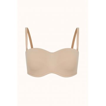 Sutien bandeau modelator - Bej deschis