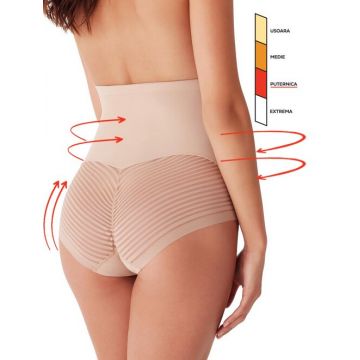 Chiloti clasici modelatori invisible cu talia inalta sub sani si silicon Cotonella ADB22 0001