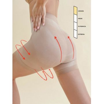 Chiloti boxeri cu push-up si modelare usoara Gabriella 987 Summer Push Up 50 den