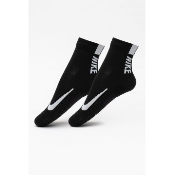 Set de sosete unisex pentru alergare Multiplier - 2 perechi - Alb/Negru