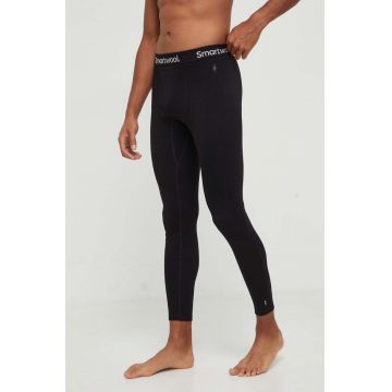 Smartwool jambiere funcționale Classic Thermal Merino culoarea negru