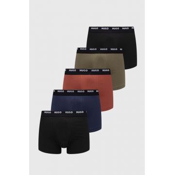 HUGO boxeri 5-pack bărbați, culoarea negru 50479944