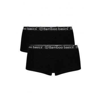 Set de boxeri cu banda logo in talie Iris - 2 perechi - Negru