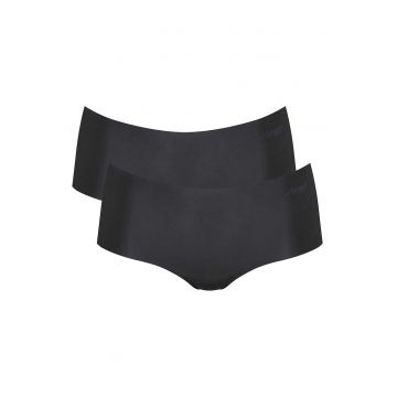 Set de chiloti hipster fara cusaturi - 2 perechi - Negru