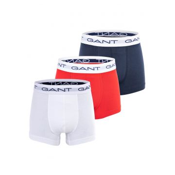 Set de boxeri cu banda logo in talie - 3 perechi - Multicolor