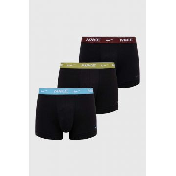 Nike boxeri 3-pack barbati, culoarea negru