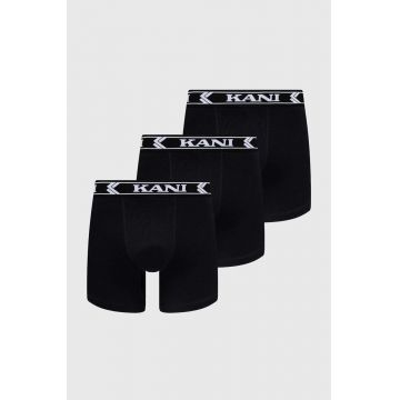 Karl Kani boxeri 3-pack barbati, culoarea negru