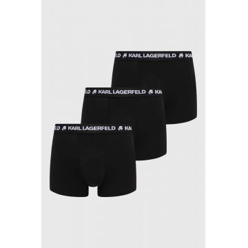 Karl Lagerfeld boxeri 3-pack barbati, culoarea negru