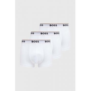 BOSS boxeri 3 pack bărbați, culoarea alb 50475274