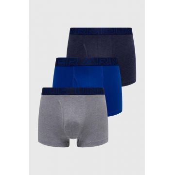 Under Armour boxeri 3-pack barbati, culoarea albastru marin