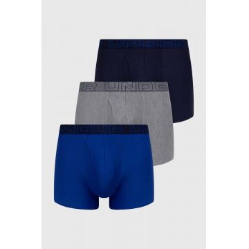 Under Armour boxeri 3-pack barbati, culoarea albastru marin