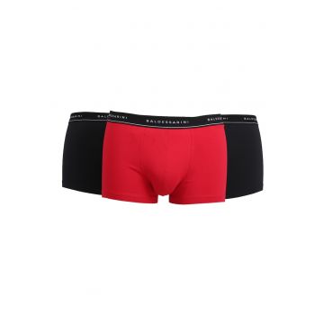 Set de boxeri din amestec de bumbac cu logo - 3 perechi