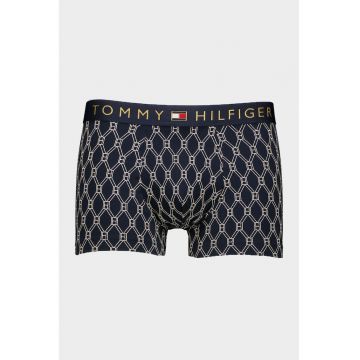 Boxeri cu banda logo in talie - Bej/Bleumarin