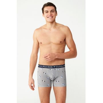 Set de boxeri cu model si uni - 2 perechi