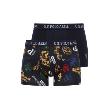 Set de boxeri cu model si uni - 2 perechi