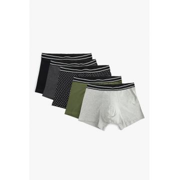 Set de boxeri cu model uni - 5 Perechi
