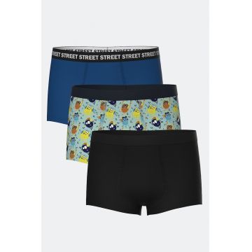 Set de boxeri cu talie elastica - 3 perechi
