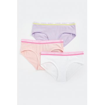 Set de chiloti cu talie elastica - 3 perechi