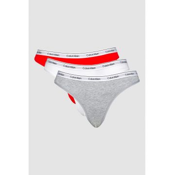 Set de chiloti tanga cu logo - 3 perechi