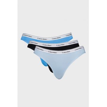 Set de chiloti tanga cu logo - 3 perechi