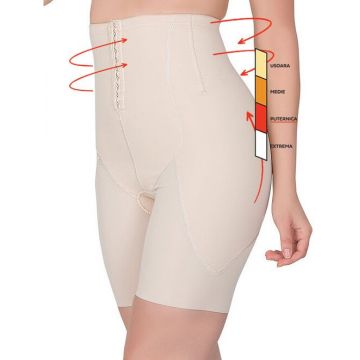 Chiloti boxeri laser-cut cu corset modelator Shapewear 2832