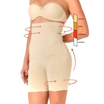 Chiloti boxeri modelatori cu talie inalta si silicon Shapewear 2007