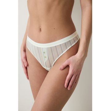 Chiloti tanga cu model in dungi
