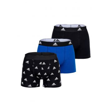 Set de boxeri cu banda logo in talie Active Flex - 3 perechi